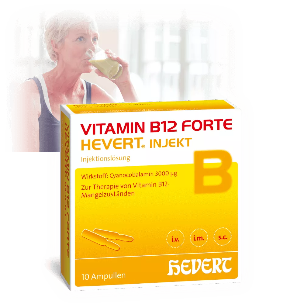 Leistungsfähig & vital mit Vitamin B12 forte Hevert injekt